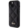 Guess GUHCP15SPSQSQSK iPhone 15 / 14 / 13 6.1 czarny/black hardcase Quilted Metal Logo